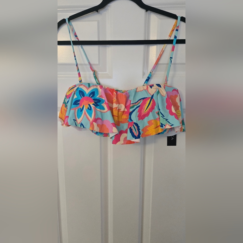 La Blanca Swim Bandeau Top NWT Size 12